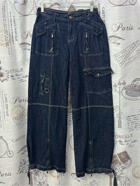 Jaded London Y2K wide-leg cargo jeans